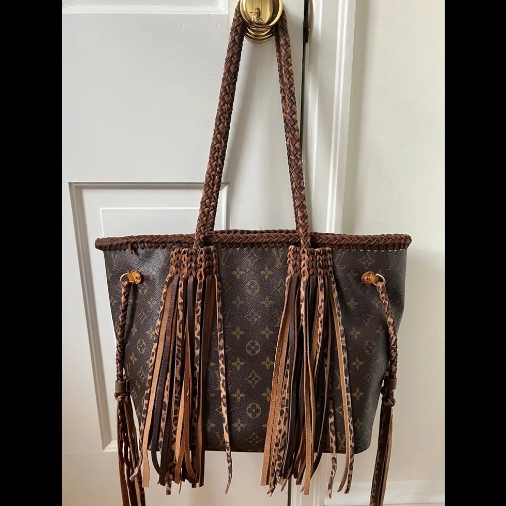 Customized LV Monogram Neverfull MM